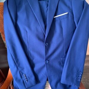 Royal blue suit